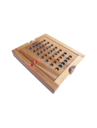 Logic Giochi Wooden Board Game 4 in a Row, LG139, 19x15.5x4cm