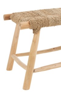 J-Line bank Timo - gras/hout - naturel