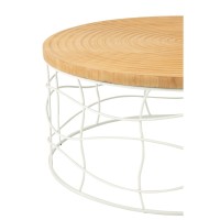 J-Line Salontafel Ijzer/Sparhout Naturel/Wit