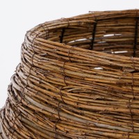 Kerstboommand - H21 x Ø50 cm - Wilgentakken - Bruin