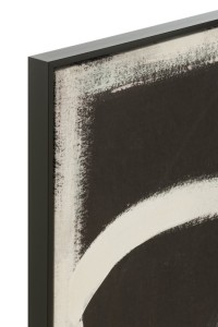 J-Line Wall Decoration Abstract Canvas/Poly Black/White