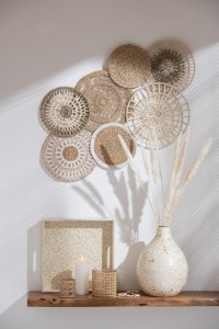 J -Line Wall Decoration Circles - Jute - Naturel