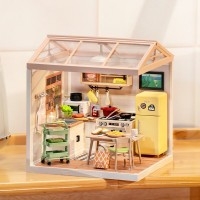 DIY Huisje Super Creator Happy Meals Kitchen, Robotime, DW008, 16,3x16,3x15,2cm