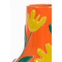 Ava Vaas - H30 x Ø25 cm - Keramiek - Oranje