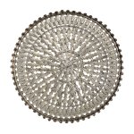 Xavery Bronze Round Iron Wall Panel Carved Look L