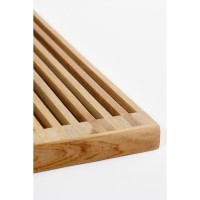 Josha Wandplank Zwevend - Set van 2 - L80 x B21 x H20 cm - Gerecycled Hout - Bruin