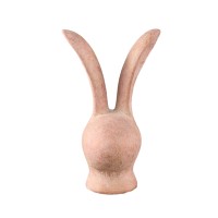 Remy Pink Cement Rabbit Head Shaped Statue L
