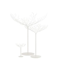 J-Line decoratie boom - metaal - wit - large