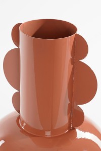 Boyd Vase - H36 x Ø25 cm - Metal - Terra