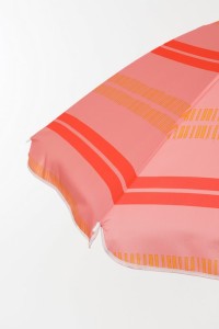 Stripe Strandparasol - H180 x Ø160 cm - light pink