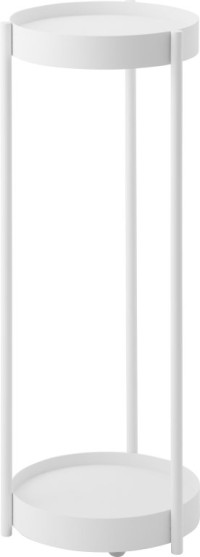 Yamazaki 2-tiered plant stand with caster - Tower - White