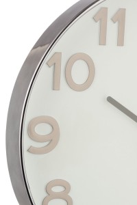 J-Line Arabic Numerals clock - plastic - dark gray - Ø 39 cm