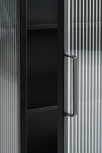 Clifton wall cupboard - L38 x B15 x H74 cm - Metal - Black