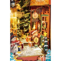 Robotime, DIY Book Nook Boekensteun Christmas Street, TGC06, 19x12,6x25,5cm