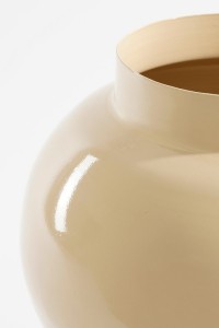 Boyd Vase - H37 x Ø26 cm - Metal - Beige