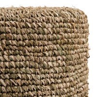 The Raffia Tressed Stool - Jungle Green