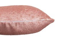 J-Line Reversible Cushion Sequin Pink/Champagne