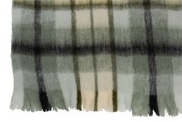 J-Line Plaid check - polyester - brown/green/white - 190 x 136 cm