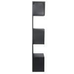 Duane Black Steel Wall Rack Squared Corners
