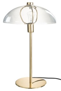 J-Line Table Lamp Jeff Metal/Glass Transparent/Gold