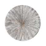 Zapp White Ribbed Wallpanel Round S