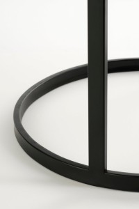 Noah Side table - H58 x Ø45 cm - Metal - Black