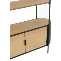 J-Line Rek Uvy Ijzer Naturel/Zwart