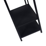 Duana Playful Black Iron Open Cabinet High