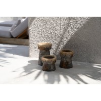 The Pretty Candle Holder - Antiek Grijs - M