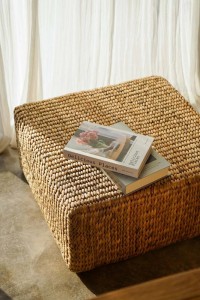 The Hyacinth Pouffe Square - Natural - M