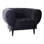 Elefan Anthracite Fauteuil Round Armrest