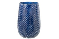 J-Line scented candle Mia Mosaik Blue Large-230h