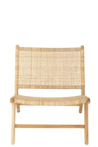 J-Line sofa Woven - wood - natural