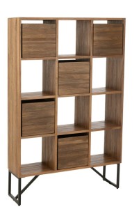 J-Line Cabinet With Drawers Recycled Teak Natural