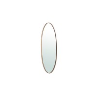 Serine Sand Steel Oval Mirror Small