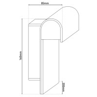 LED outdoor wall light "Nombus"