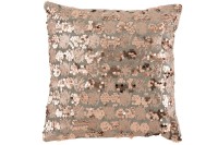 J-Line cushion Paillet - velvet - gray/pink