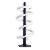 LED table lamp "Belleza", modern metal and plastic table lamp in black, and white, with firmly built -in LEDs, 50 cm high, lighting for living room, dining room, bedroom or office.