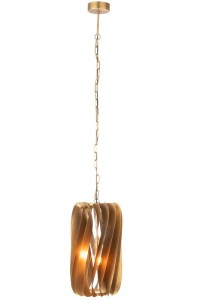 J-Line Hanging Lamp Tina Iron Black Gold