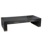 Tiess Black Wooden Veneer Coffeetable 2 Drawers