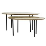 Oxil Green Wood Side Table Eggs Hape Top SV2