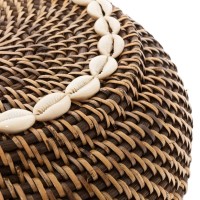 The Colonial Peek-a-Boo Basket - Natural Brown - S