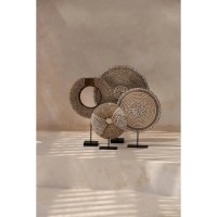 De Shell Martinique op standaard - natuurlijk wit