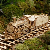 3D Wooden Puzzle Prime Steam Express, Robotime, MC501, 30.7x6.7x8.2cm