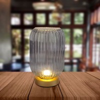 Ackitical lamp "Luise" gold, classical, gold, with integrated LED, warm white