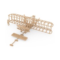 Ilo Build 3D Houten Modelbouw Wright Flyer, NUI-102, 38x34x6cm