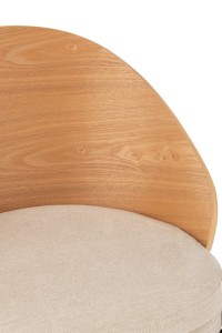 J-Line Chair Lone Plywood/Metal Natural/Beige