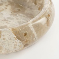 Finnos Bowl - H6 x Ø25 cm - Marble - Beige