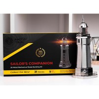 Metal Time Sailors Companion incl LED lighting, MT002, 11x11x25cm