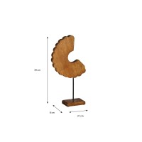 Petra Woondecoratie - L39 x B21 x H8 cm - Mangohout - Bruin